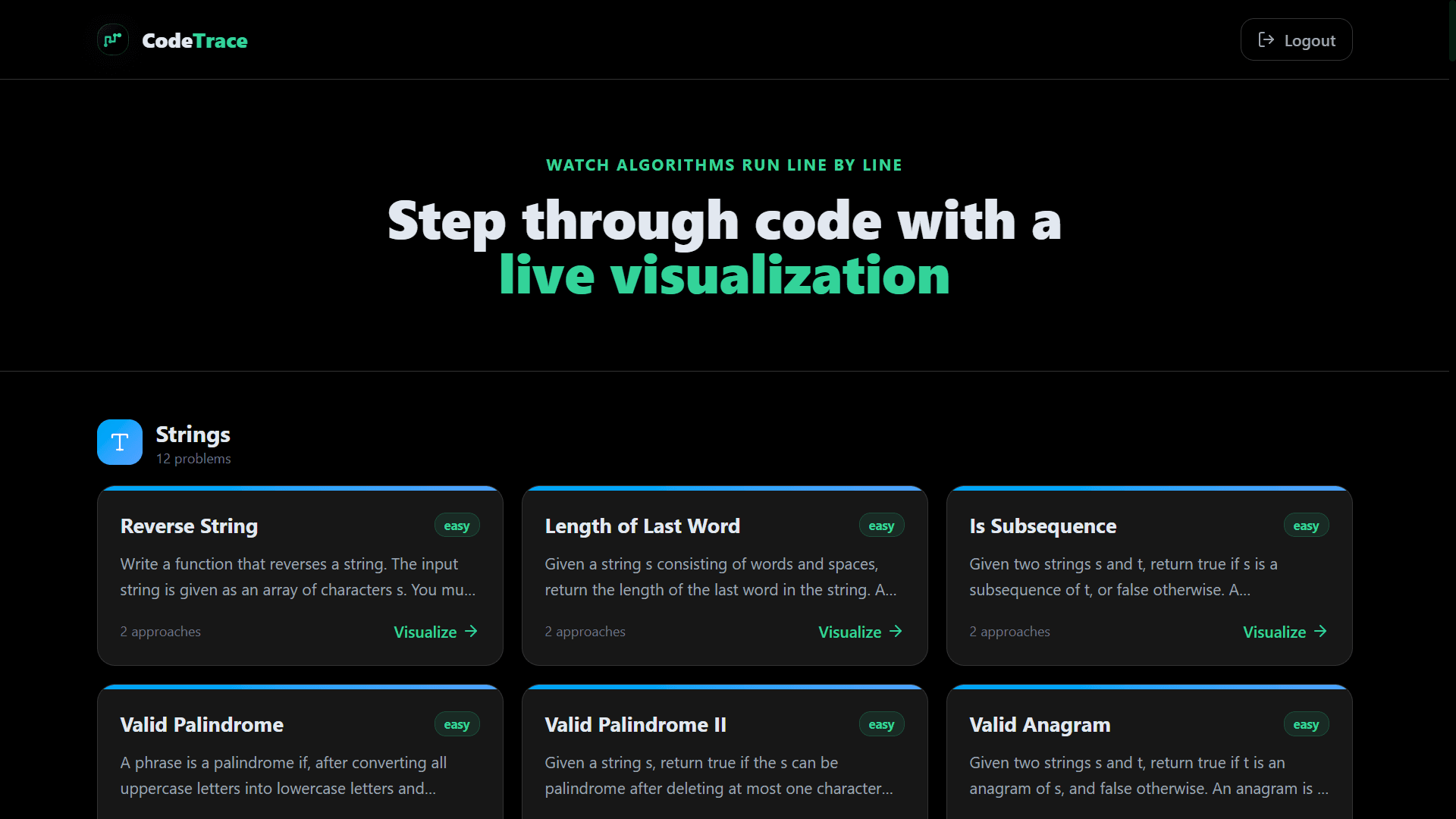 Code Trace screenshot